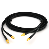 SMA Male to SMA Female 5m Twin Coaxial Cable — HF240 (LMR240 equivalent)