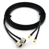 SMA Male Hex to N Male Hex 10m Twin Coaxial Cable — HF240 (LMR240 equivalent)