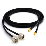 SMA Male Hex to N Male Hex 10m Twin Coaxial Cable — HF240 (LMR240 equivalent)