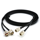 N Male Hex to N Female 5m Twin Coaxial Cable — HF240 (LMR240 equivalent)