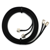 N Male Hex to N Female 5m Twin Coaxial Cable — HF240 (LMR240 equivalent)
