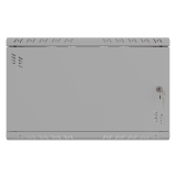 Rack Cabinet 19" 6U, 450mm, Glass Door, Grey