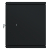 Rack Cabinet 19" 9U, 450mm, Glass Door, Black
