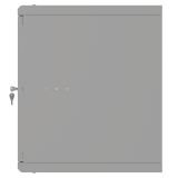 Rack Cabinet 19" 9U, 450mm, Glass Door, Grey
