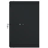 Rack Cabinet 10" 9U, 300mm, Glass Door, Black