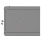 Rack Cabinet 10" 4U, 300mm, Glass Door, Grey