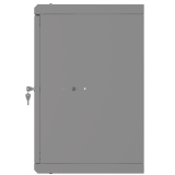 Rack Cabinet 10" 9U, 300mm, Glass Door, Grey