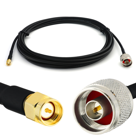 N Male to SMA Male 10m RG58/U Coaxial Cable