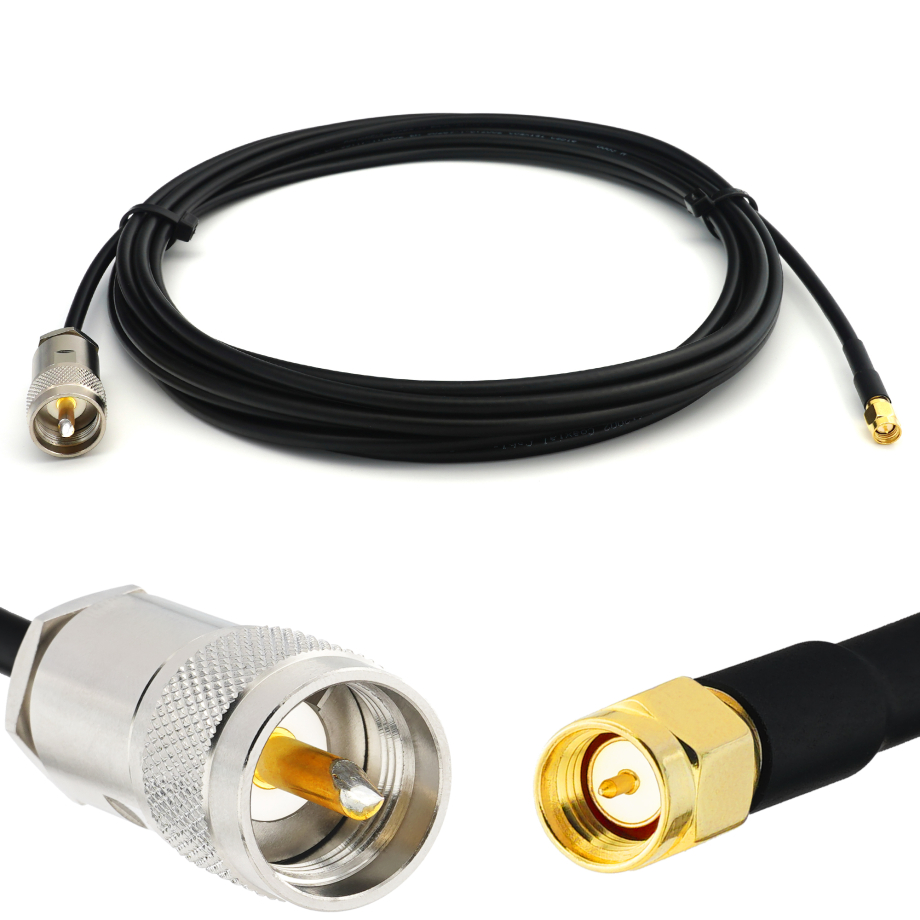SMA Male to PL259 50cm UHF RG58/U Coaxial Cable