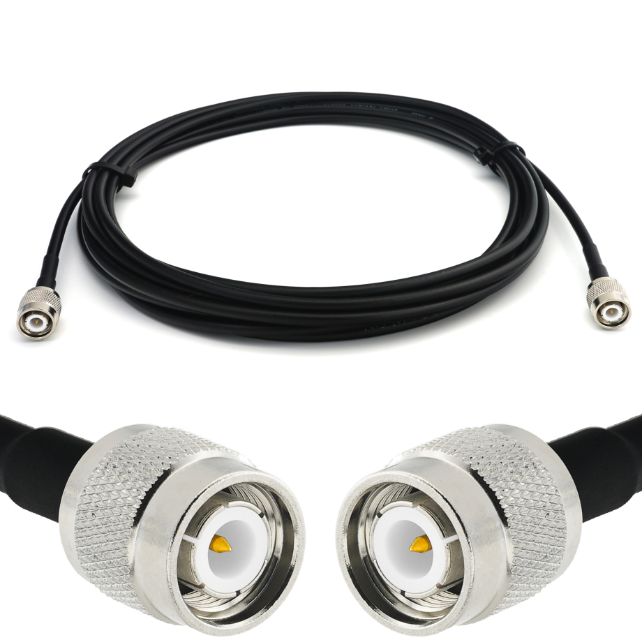 RG58 TNC FEMALE BULKHEAD To F MALE ANGLE Coaxial RF Pigtail Cable - RF...