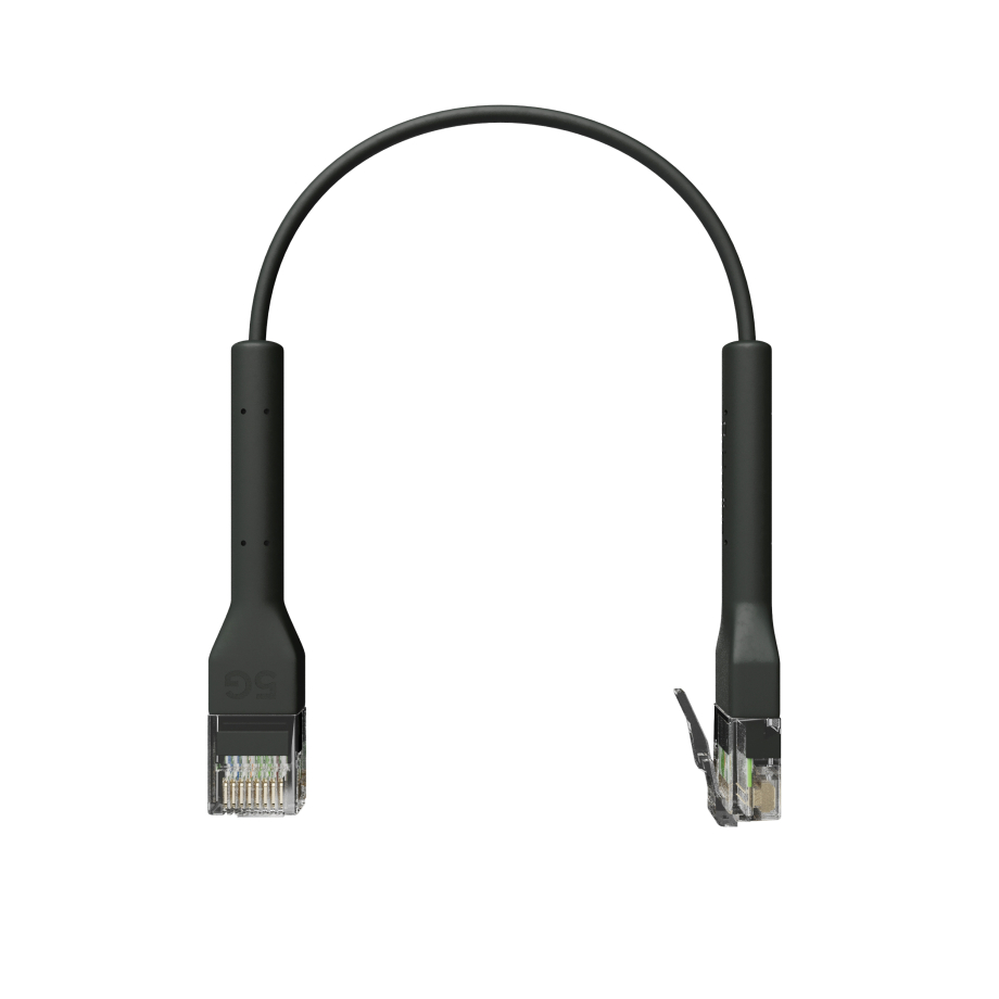 Broadbe Slim Patch Cable 5G Black 0.1m