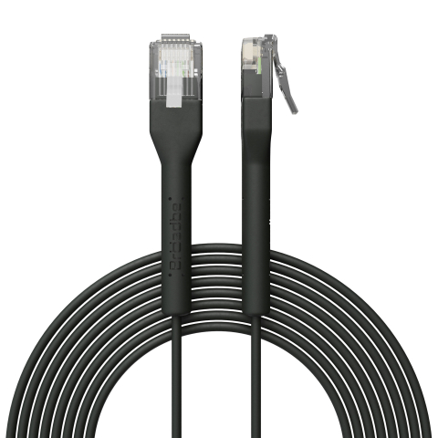 Broadbe Slim Patch Cable 5G Black 2m
