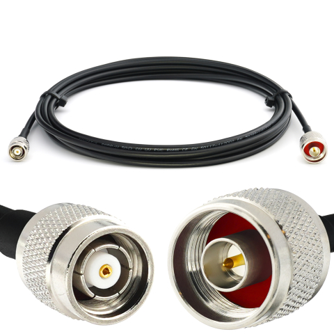 RP-TNC Male to N Male 1m RG58/U Coaxial Cable