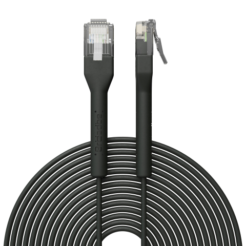 Broadbe Slim Patch Cable 5G Black 20m