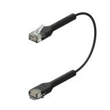 Broadbe Slim Patch Cable 5G Black 0.1m 12-pack