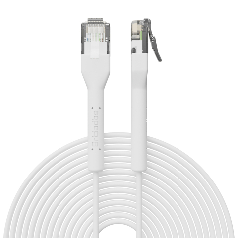 Broadbe Slim Patch Cable 5G White 12m