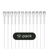Broadbe Slim Patch Cable 5G White 0.3m 12-pack