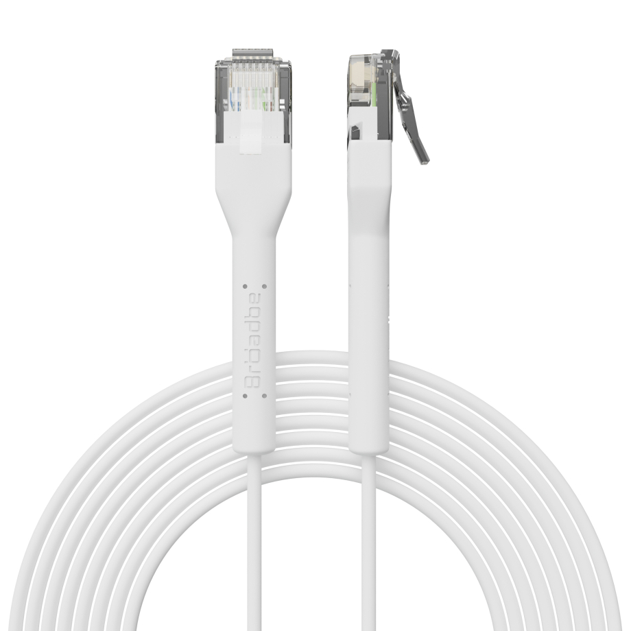 Broadbe Slim Patch Cable 5G White 2m 12-pack