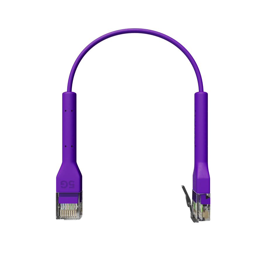 Broadbe Slim Patch Cable 5G Purple 0.1m