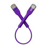 Broadbe Slim Patch Cable 5G Purple 0.1m