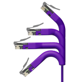 Broadbe Slim Patch Cable 5G Purple 0.1m 12-pack