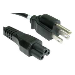Power Cord C5 US Plug Black 65cm
