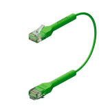 Broadbe Slim Patch Cable 5G Green 0.1m 12-pack
