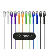 Broadbe Slim Patch Cable 5G Multicolor 0.1m 12-pack