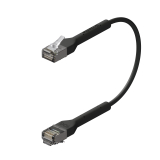 Broadbe Slim Patch Cable 10G Black 0.1m