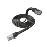 Broadbe Slim Patch Cable 10G Black 0.3m