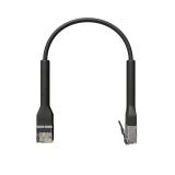 Broadbe Slim Patch Cable 10G Black 0.1m 12-pack