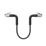 Broadbe Slim Patch Cable 10G Black 0.1m 12-pack