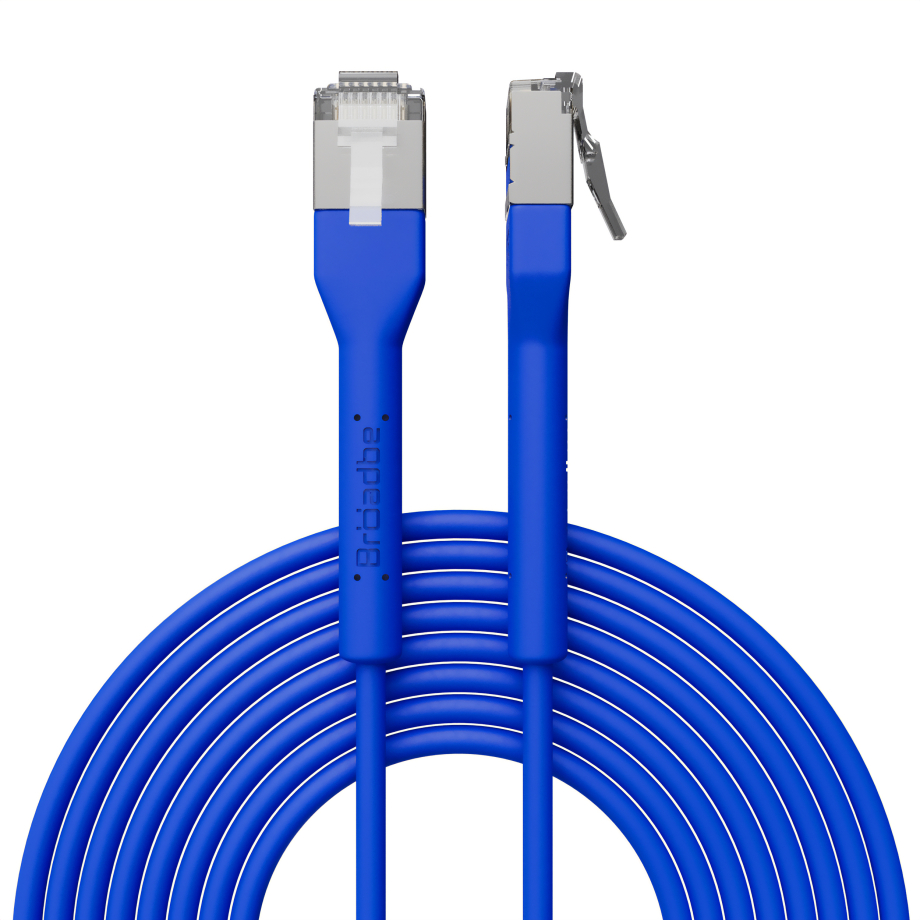 Broadbe Slim Patch Cable 10G Blue 0.3m