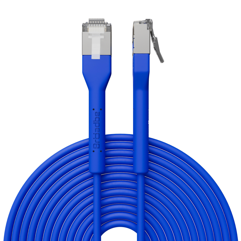 Broadbe Slim Patch Cable 10G Blue 8m