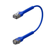 Broadbe Slim Patch Cable 10G Blue 0.1m 12-pack