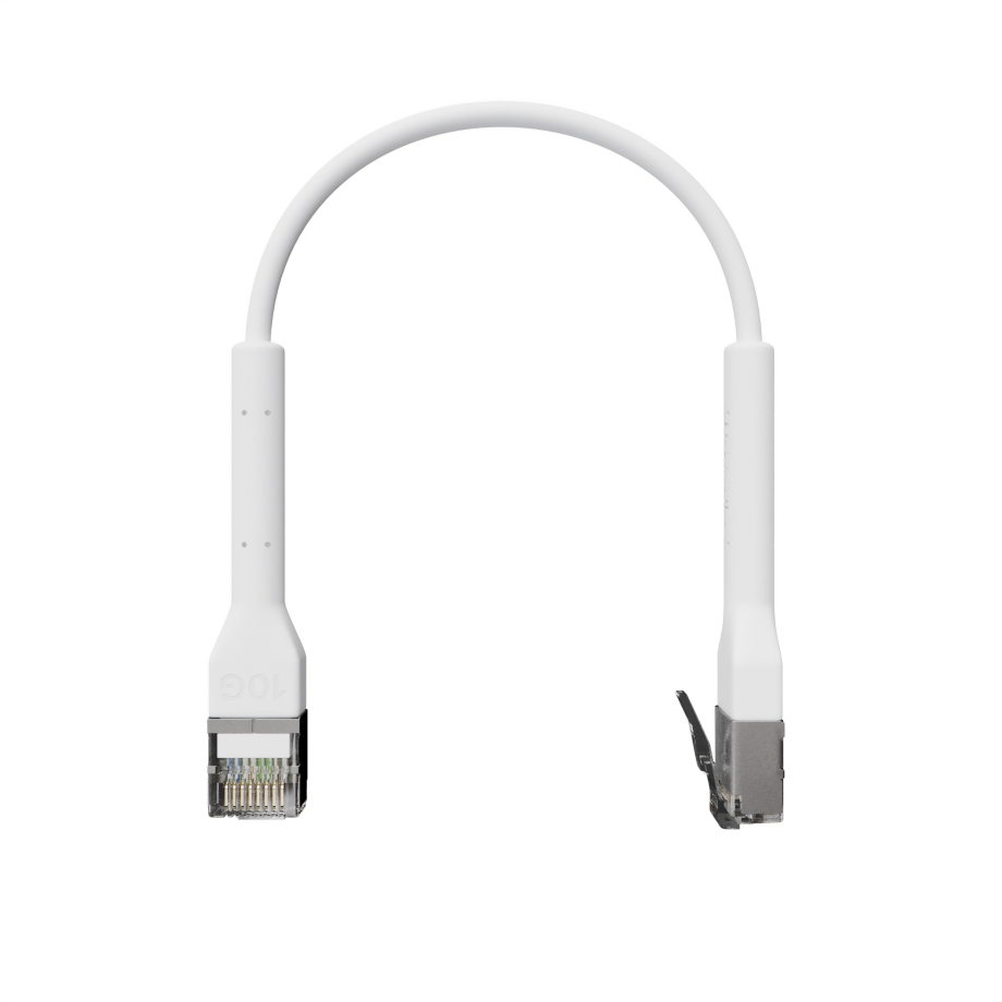 Broadbe Slim Patch Cable 10G White 0.1m