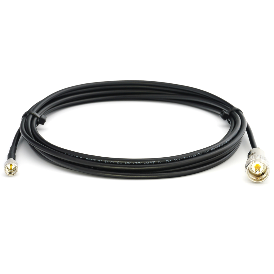 Mini UHF Male to PL259 UHF 12m RG58/U Coaxial Cable