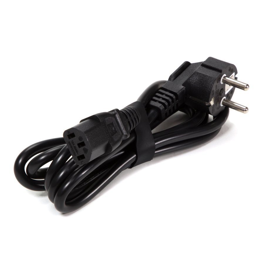 Power Cord C5 EU Plug Black 65cm