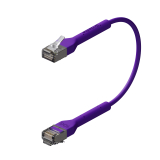 Broadbe Slim Patch Cable 10G Purple 0.1m