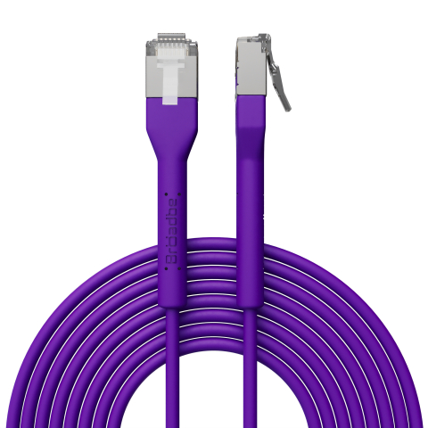 Broadbe Slim Patch Cable 10G Purple 3m