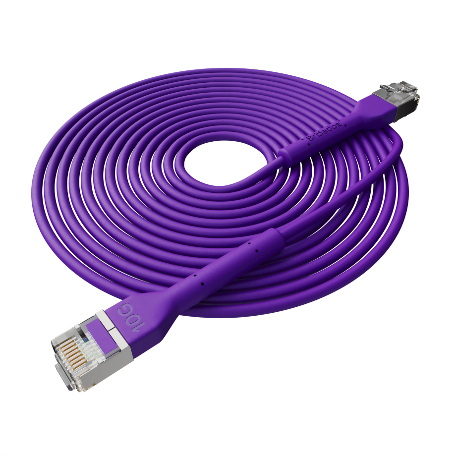 Broadbe Slim Patch Cable 10G Purple 5m