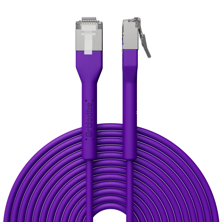 Broadbe Slim Patch Cable 10G Purple 8m