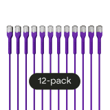 Broadbe Slim Patch Cable 10G Purple 0.1m 12-pack