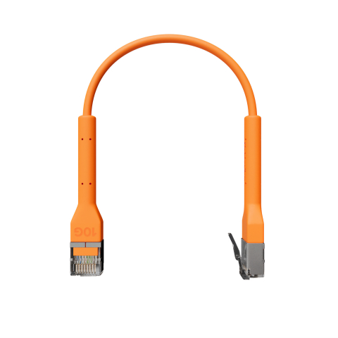 Broadbe Slim Patch Cable 10G Orange 0.1m