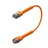 Broadbe Slim Patch Cable 10G Orange 0.1m 12-pack