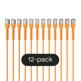 Broadbe Slim Patch Cable 10G Orange 1m 12-pack