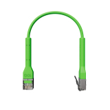 Broadbe Slim Patch Cable 10G Green 0.1m