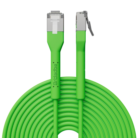 Broadbe Slim Patch Cable 10G Green 8m