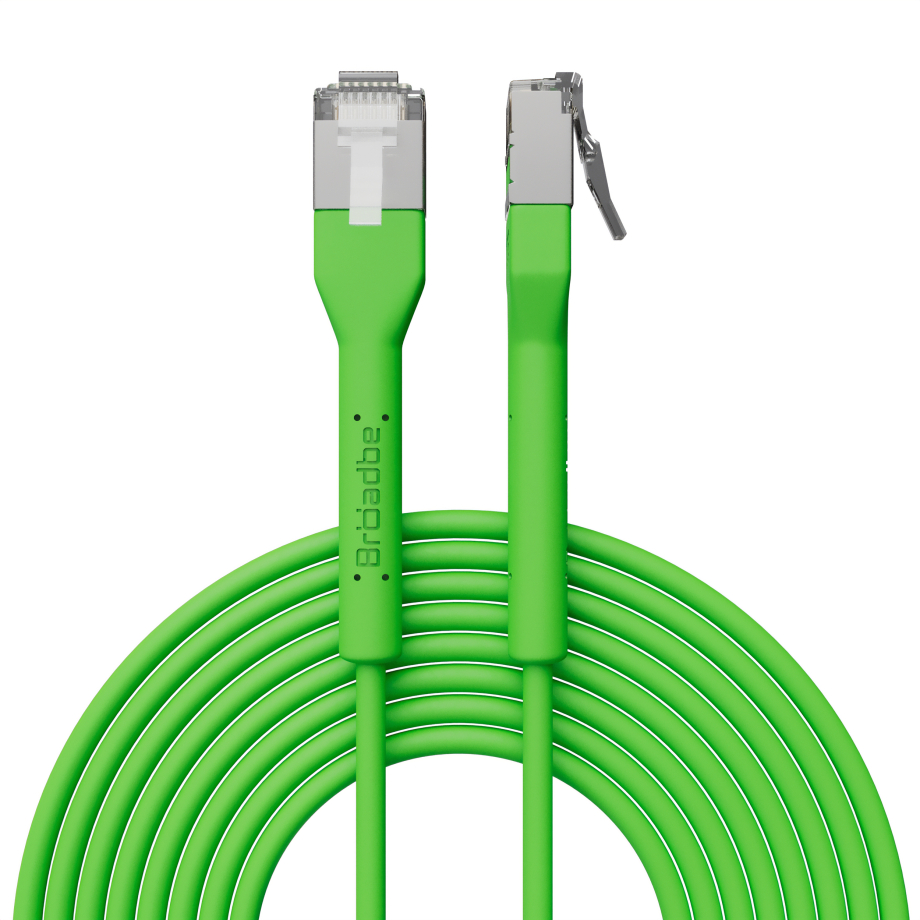 Broadbe Slim Patch Cable 10G Green 3m 12-pack