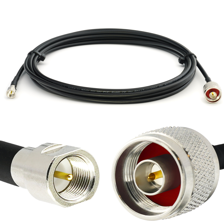 FME Male to N Male 12m RG58/U Coaxial Cable